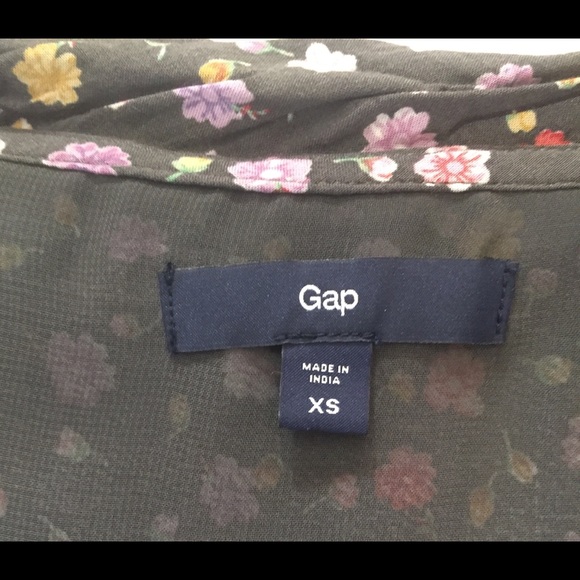 Gap Floral Dress Grey Sleeveless Size X-small Sundress - Picture 2 of 9